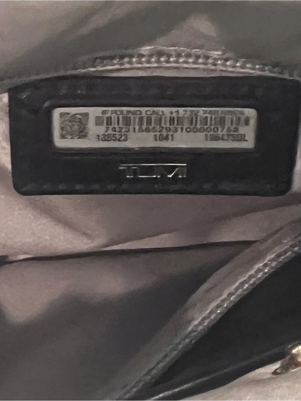Tumi Black Leather Laptop Bag with Gold Hardware